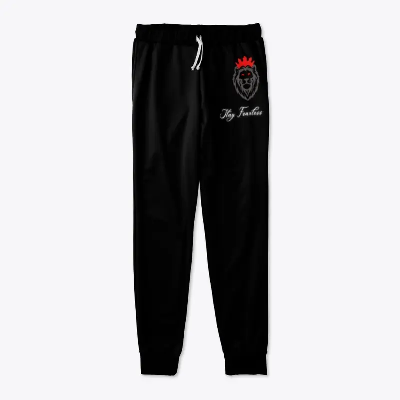 Heart of a Lion Joggers-Blk