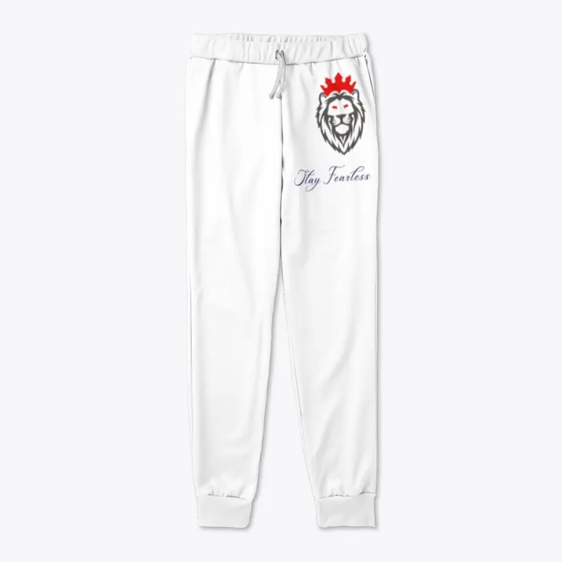 Heart of a Lion Joggers-wht